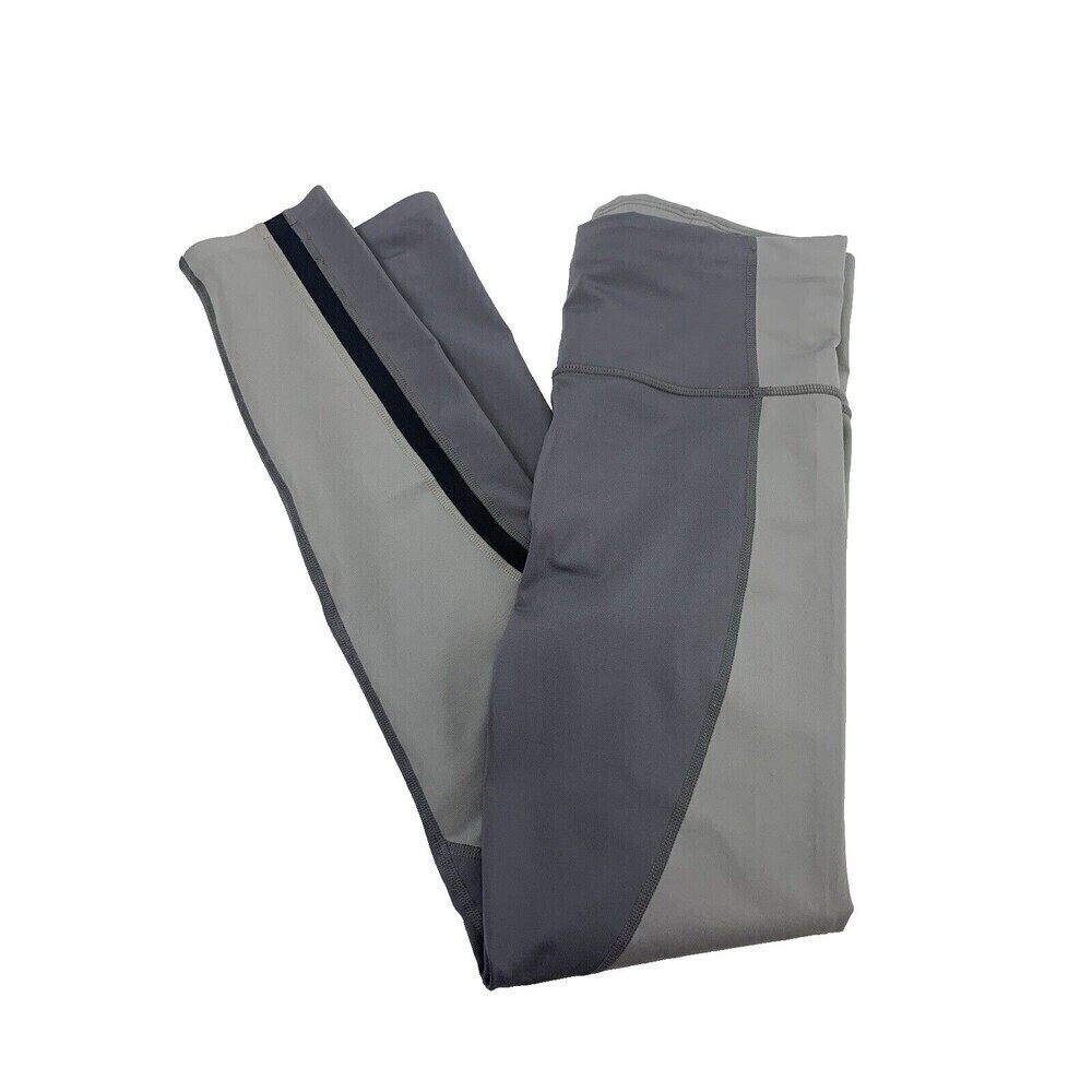 BOGO Athleta Spar Colorblock 7/8 Tight Leggings Silver Bell 405455 Womens M Tall - Picture 2 of 13